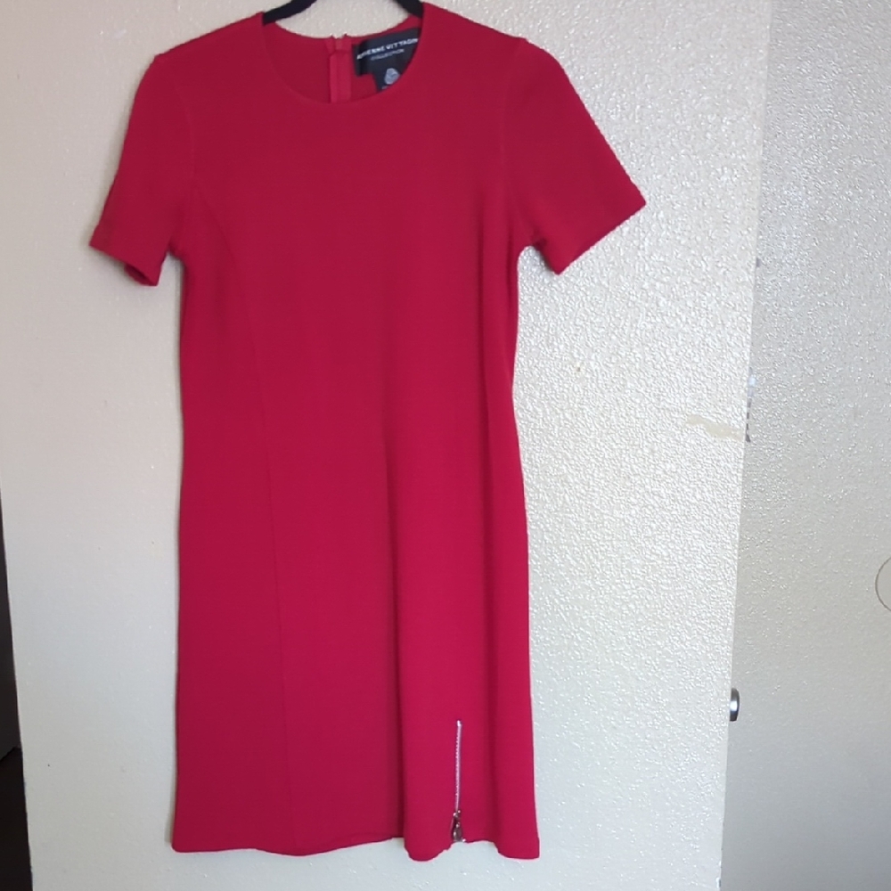 Adrienne Vittadini Vibrant Red Mini Dress